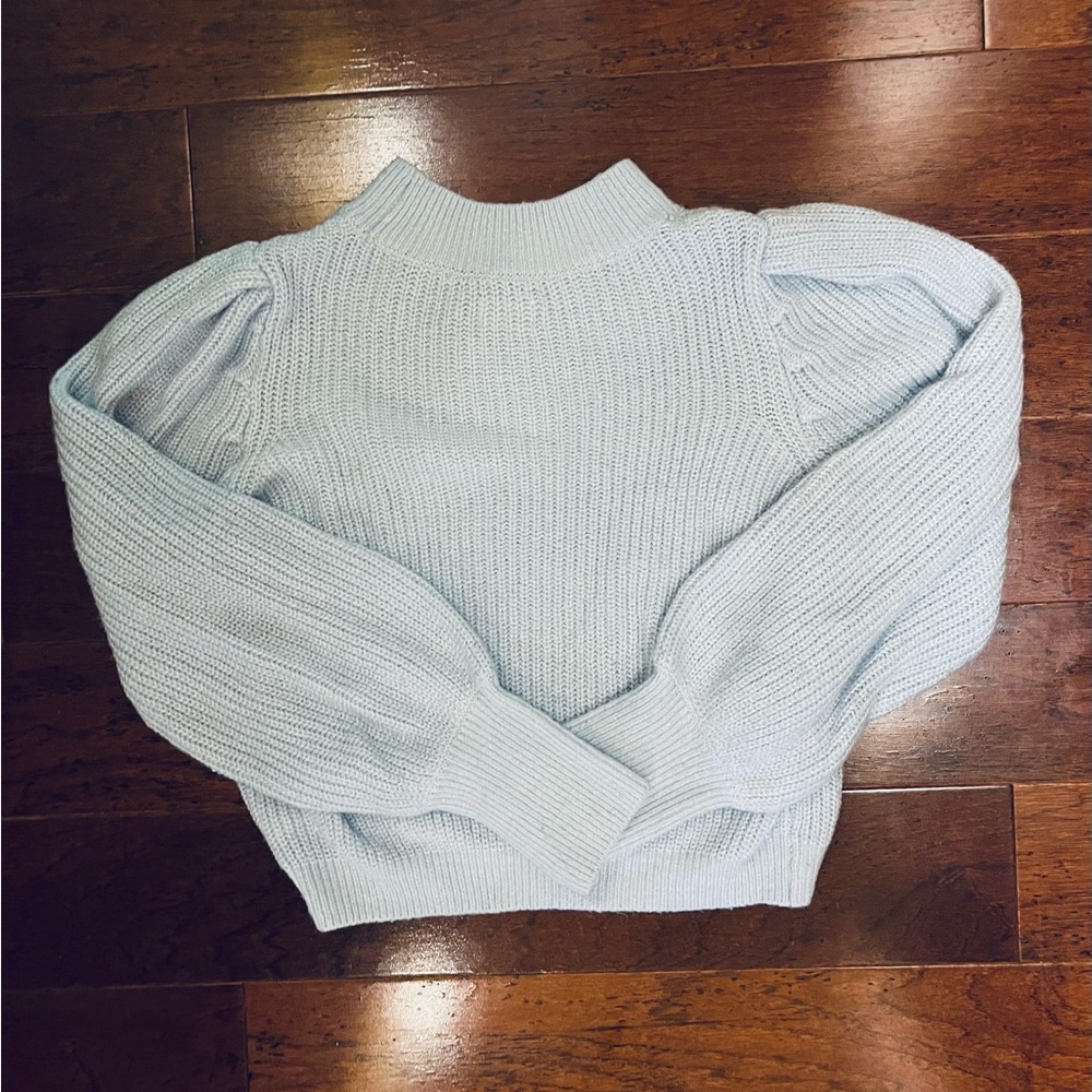 So junior size xl (runs small) baby blue sweater